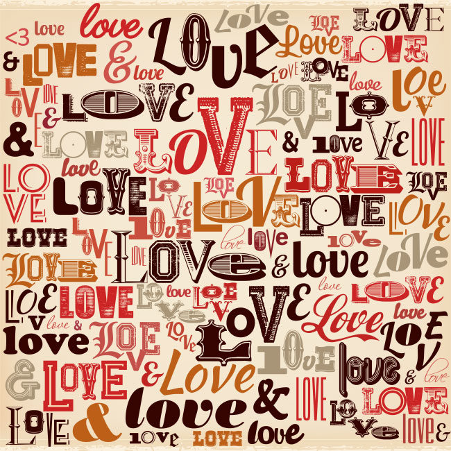 Vinilos texto love para decorar muebles o cajoneras